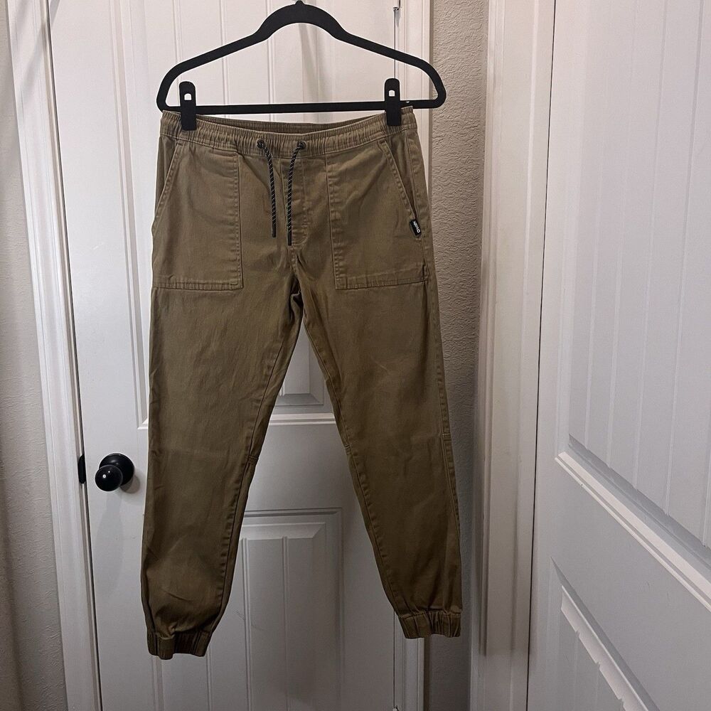 Tony Hawk Pull On Jogger Tan Khaki Pants Mens Size S Gorpcore Outdoors